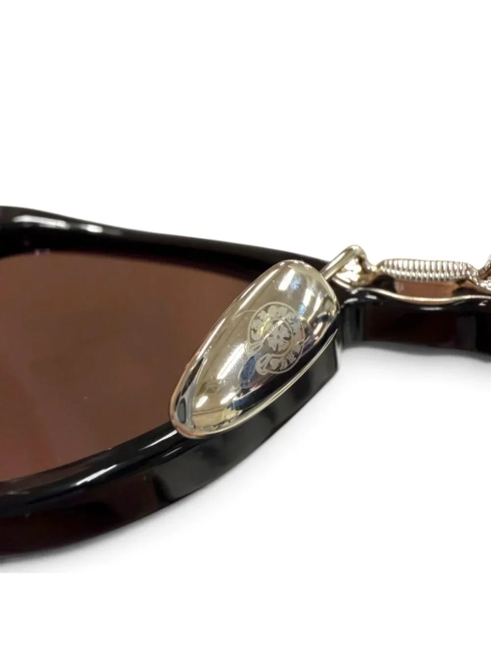 Chrome Hearts New Lover Newrubber 925 Floral Cross Eyewear Sunglasses Black